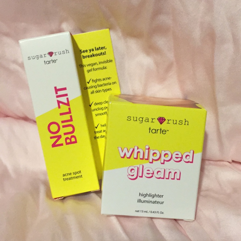 NIB Tarte sugar rush no bullzit and whipped gleam